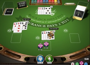 Casino Blackjack à trois mains