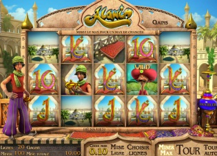 Jeu francais de machine à sous Alawin