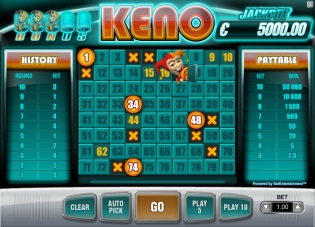 Casino francais gratuit de Keno